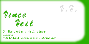 vince heil business card